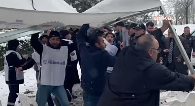 Altındağ Belediye Başkanı Tiryaki'den, işten çıkartılan işçilerin eylem çadırına müdahale