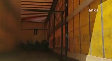 Amasya'da bir tırın dorsesinde 10 düzensiz göçmen yakalandı