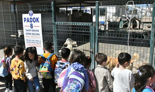 Didim Belediyesi Sokak Hayvanlarını Koruma ve Rehabilitasyon Merkezi, ilkokul öğrencilerini ağırladı