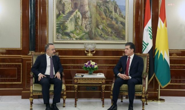 Dışişleri Bakan Yardımcısı Nuh Yılmaz, Mesud Barzani, Neçirvan Barzani ve Kubat Talabani ile görüştü