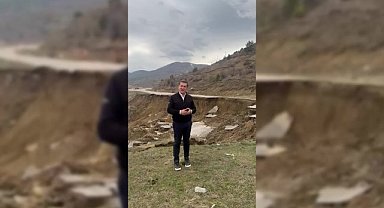 Erzincan-Kelkit Karayolu'nda çökme