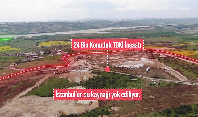 İmamoğlu: Yokluğumu fırsat bilip 'Kanal İstanbul' denen rant projesi uğruna Sazlıdere Barajı'nın etrafında 24 bin konutun inşaatını başlattılar