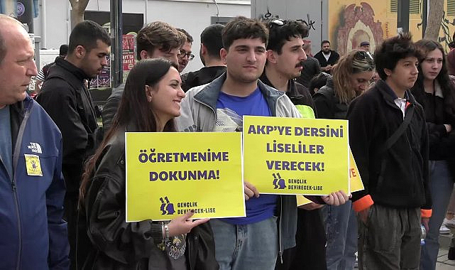 İzmir'de lise öğrencilerin proje okul protestosu