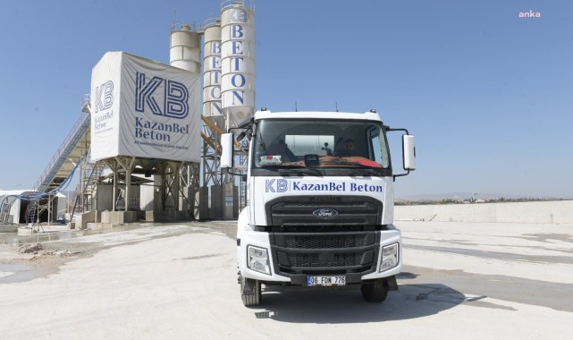 Kahramankazan Belediyesi'ne bağlı KazanBel Beton, araç filosunu güçlendiriyor
