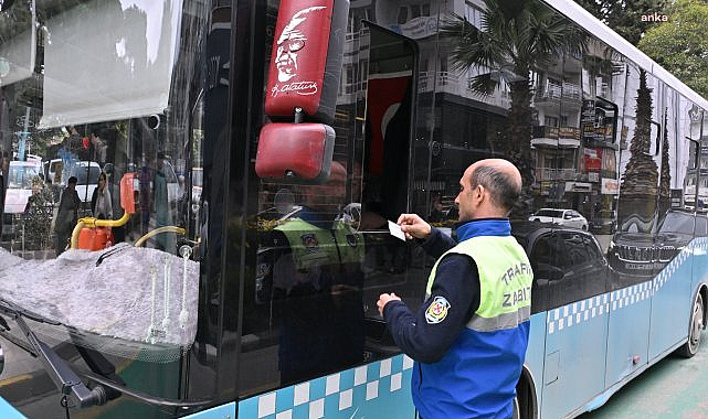Manisa Büyükşehir Belediyesi ekipleri toplu ulaşım araçlarını denetledi