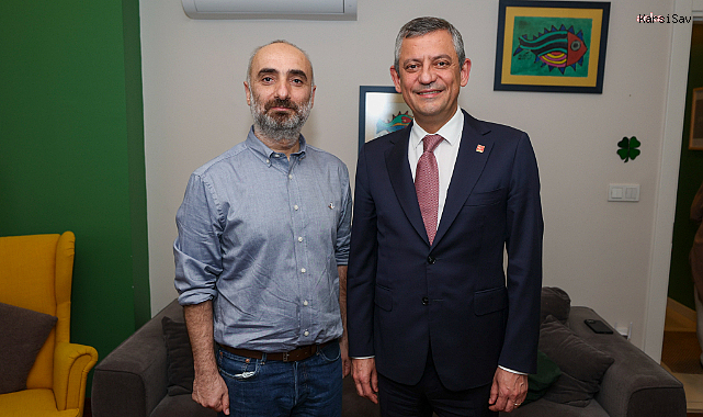 Özgür Özel ev hapsindeki gazeteci İsmail Saymaz'ı ziyaret etti