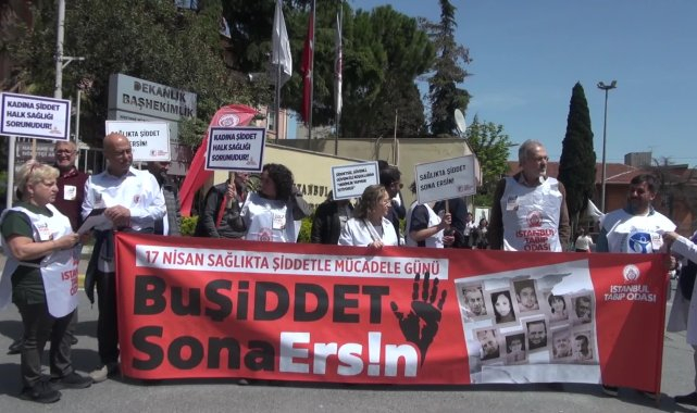 Sağlık çalışanları: Şiddetsiz bir ülke, şiddetsiz bir sağlık ortamı istiyoruz!