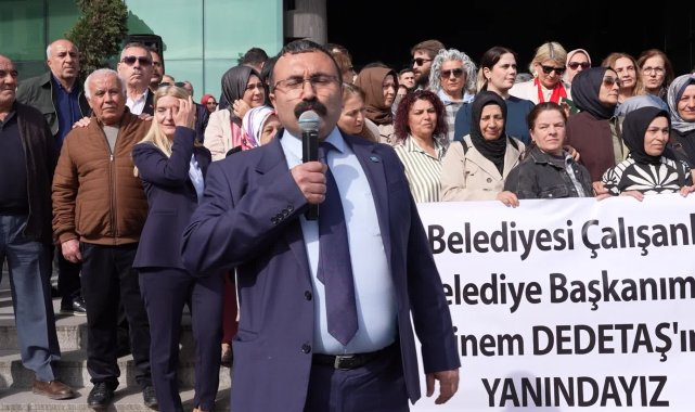 Üsküdar'da başkan Sinem Dedetaş'a destek: Hayasız ve aşağılık, cinsiyetçi hareketleri nefretle kınıyoruz