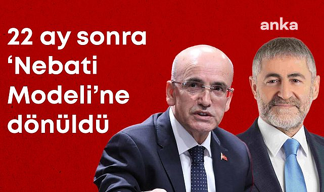 22 ay sonra "Nebati Modeli"ne dönüldü