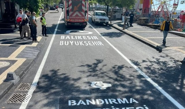 Bandırma Belediyesi, Mehmetçik Caddesi'ni yeniledi