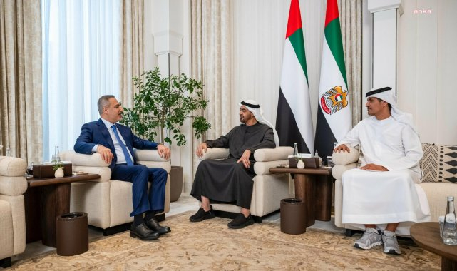 Birleşik Arap Emirlikleri Devlet Başkanı Şeyh Muhammed bin Zayid Al Nahyan, Bakan Fidan'ı kabul etti