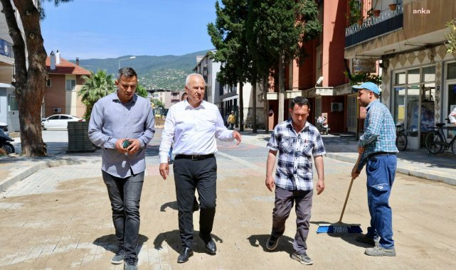 Çine Belediye Başkanı Kıvrak, ilçede devam eden çalışmaları yerinde inceledi