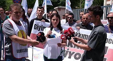 Eskişehir'de DSİ önünde açıklama: 