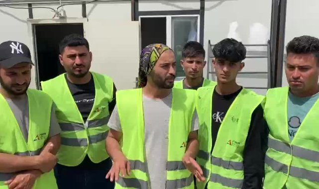Hatay'da TOKİ işçileri eylem yaptı: "İki aydır maaş alamıyoruz"