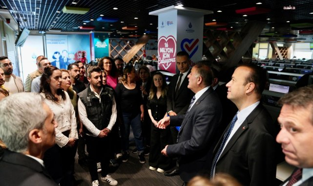 İBB Başkan Vekili Aslan: "Halkla İlişkiler Dairesi'nde görev yapan çalışma arkadaşlarımızı ziyaret ettik. İstanbul'un yanında; görevimizin başındayız''