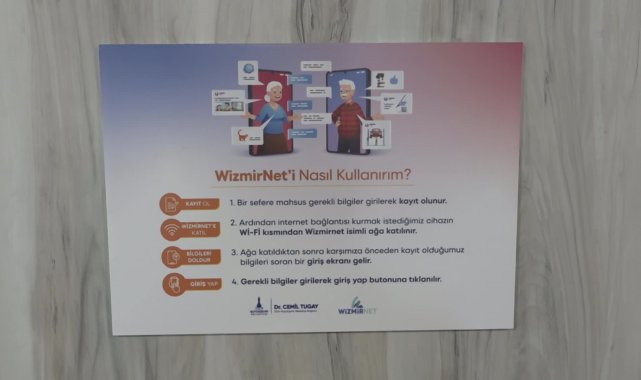 İzmir Büyükşehir Belediyesi, Zübeyde Hanım Huzurevi Yaşlı Bakım ve Rehabilitasyon Merkezi'nde Wizmirnet ağını hizmete sundu