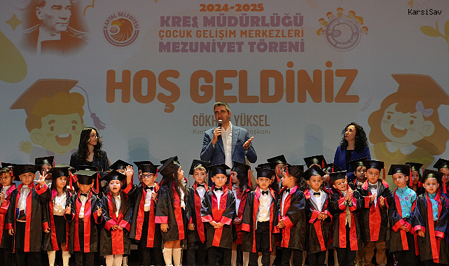 Kartal Belediyesi'nin Kreşlerinde Mezuniyet Heyecanı
