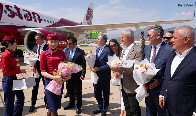 Kazakistan'dan Gazipaşa-Alanya Havalimanı'na ilk uçuş gerçekleşti