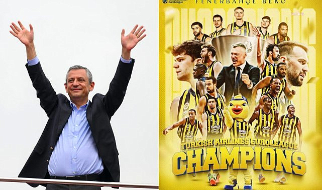 Özgür Özel: Monaco'yu mağlup ederek şampiyon olan Fenerbahçe Beko basketbol takımını tebrik ediyorum