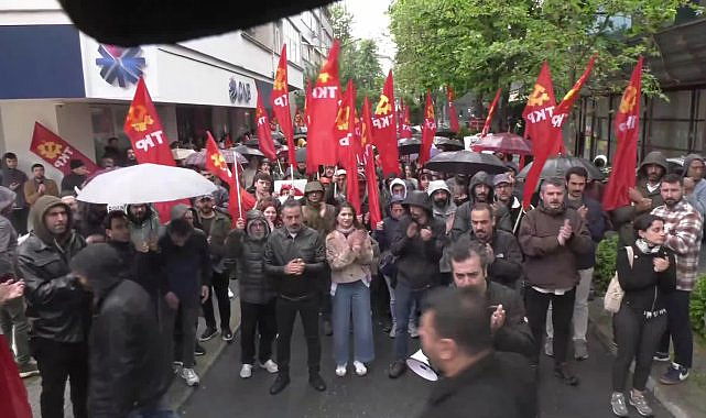 TKP'den Çalık Holding önünde 'Erol Eğrek' protestosu