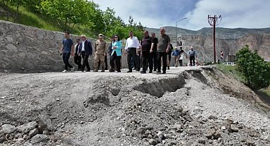 Tortum Şelalesi heyelan bölgesinde 38 hane tedbir amaçlı tahliye edildi