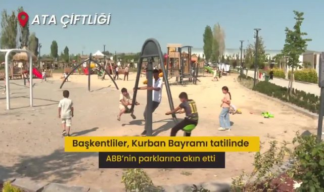 Ankara Büyükşehir Belediyesi'nin rekreasyon alanlarına bayramda yoğun ilgi