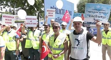 Ankara'da kamu mühendisleri ve teknik personelin mitingi: ''Emeğimiz ve mesleğimiz değersizleştiriliyor'' 
