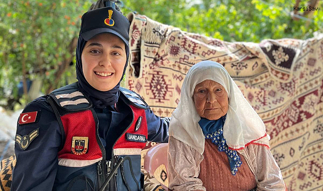 Aydın’ın Sultanhisar ilçesinde jandarma ekiplerince 80 yaş üstü yaşlı çınarlar ziyaret edildi