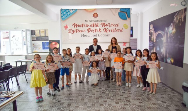 Bilecik'te eğitime destek kurslarına katılan öğrenciler sertifikalarını aldı