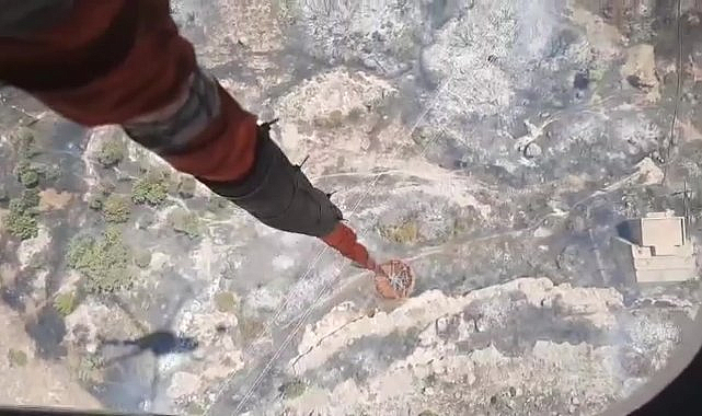 Bodrum'da yangın çıktı