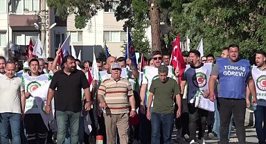 Burdur'da Şeker Fabrikası işçilerinden zam teklifine tepki eylemi