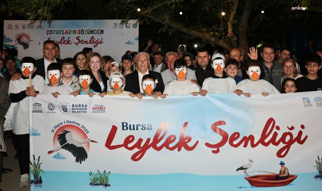"Bursa Leylek Şenliği", Eskikaraağaç'taki kortejle başladı