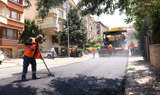 Çankaya'da asfalt seferberliği başladı: Hedef 100 bin ton