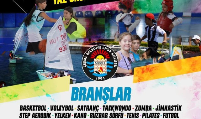 Çeşme Belediye Spor Kulübü yaz spor okulu başvuruları başladı