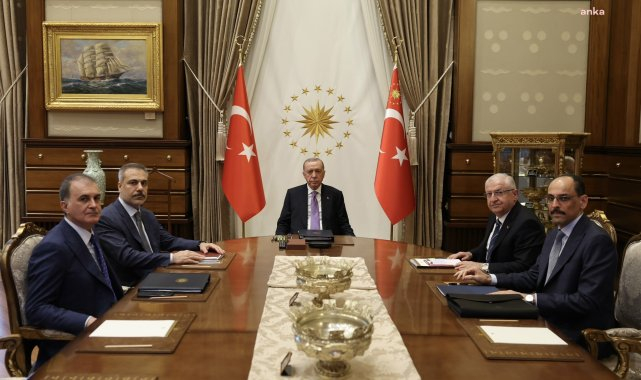 Cumhurbaşkanı Erdoğan'ın başkanlığında güvenlik toplantısı gerçekleştirildi