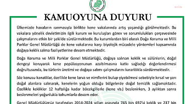 Doğa Koruma ve Milli Parklar Genel Müdürlüğü: Kene popülasyonunun azaltılmasına katkı sağlamak için keklik ve sülün üretiliyor