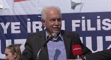 Doğu Perinçek: "İran'a yollanan füzeler, Filistin'e çekilen silahlar Türkiye'mizin yarınlarını, bugünümüzü hedef alan füzelerdir, bombalardır"