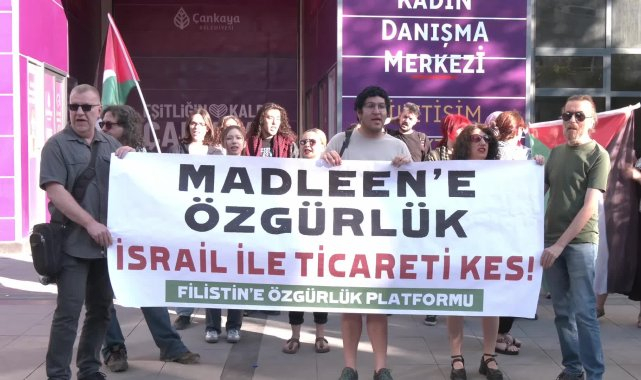 Filistin'e Özgürlük Platformu'ndan Ankara'da 'Madleen' eylemi: "Gazze üzerindeki ablukaya hemen son verilmelidir"