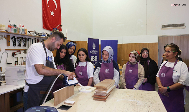 İBB'den kadınlara marangozluk eğitimi