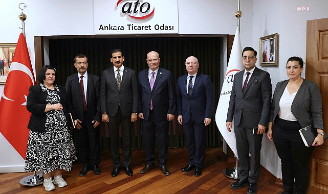 Irak Büyükelçiliği Ticaret Ataşesi Alwan, ATO Başkanı Baran'ı ziyaret etti