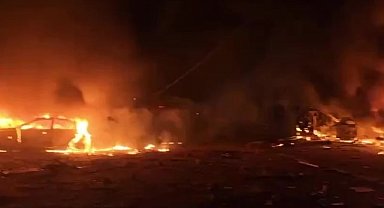 İran'dan İsrail'e balistik füze saldırısında Hayfa kentinde birçok yerde yangın çıktı