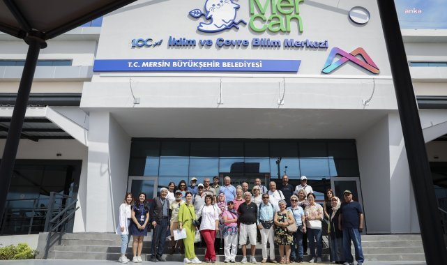 Mersin'de Erdemli Emekli Evi üyeleri Mercan Bilim Merkezi'ni gezdi