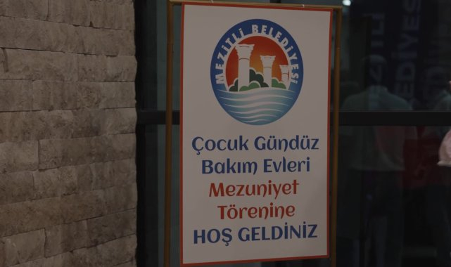 Mezitli Belediye kreşlerinde mezuniyet heyecanı