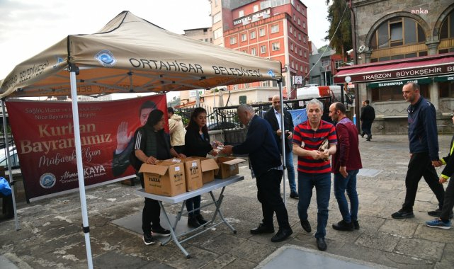 Ortahisar Belediyesi, kurban bağış çadırı kurdu