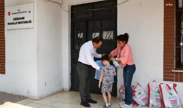 Osmangazili çocuklar bayram sevincini erken yaşadı
