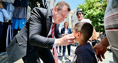 Silivri Belediye Başkanı Balcıoğlu, vatandaşlarla bayramlaştı