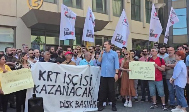 TİP Genel Başkanı Baş, direnişteki KRT emekçilerini ziyaret etti: ''Mücadeleleri mücadelemizdir, hep birlikte başaracağız''