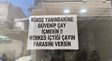 Ücret ödemeden gidenlerden bıkan esnafın uyarı yazısı: 
