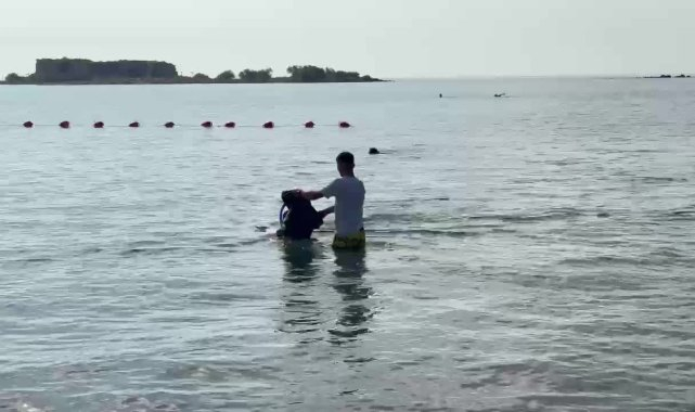 Yumurtalık Belediyesi'nden Dervişiye Sahili'nde su altı temizliği