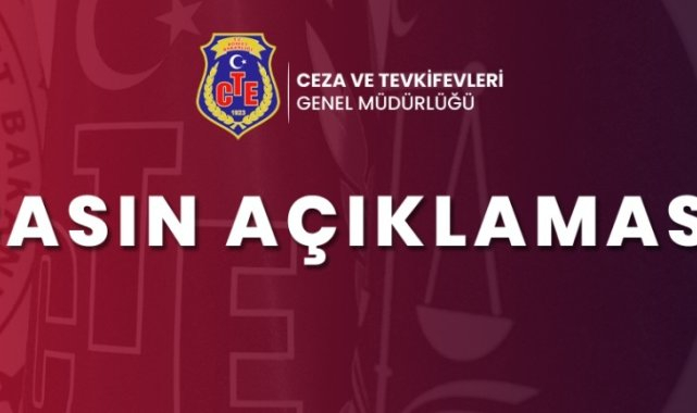 Adalet Bakanlığı Ceza ve Tevkifevleri Genel Müdürlüğünden "tahliye" açıklaması: "Diyarbakır'da 200'den fazla hükümlünün tahliye edildiği haberleri gerçeği yansıtmıyor"